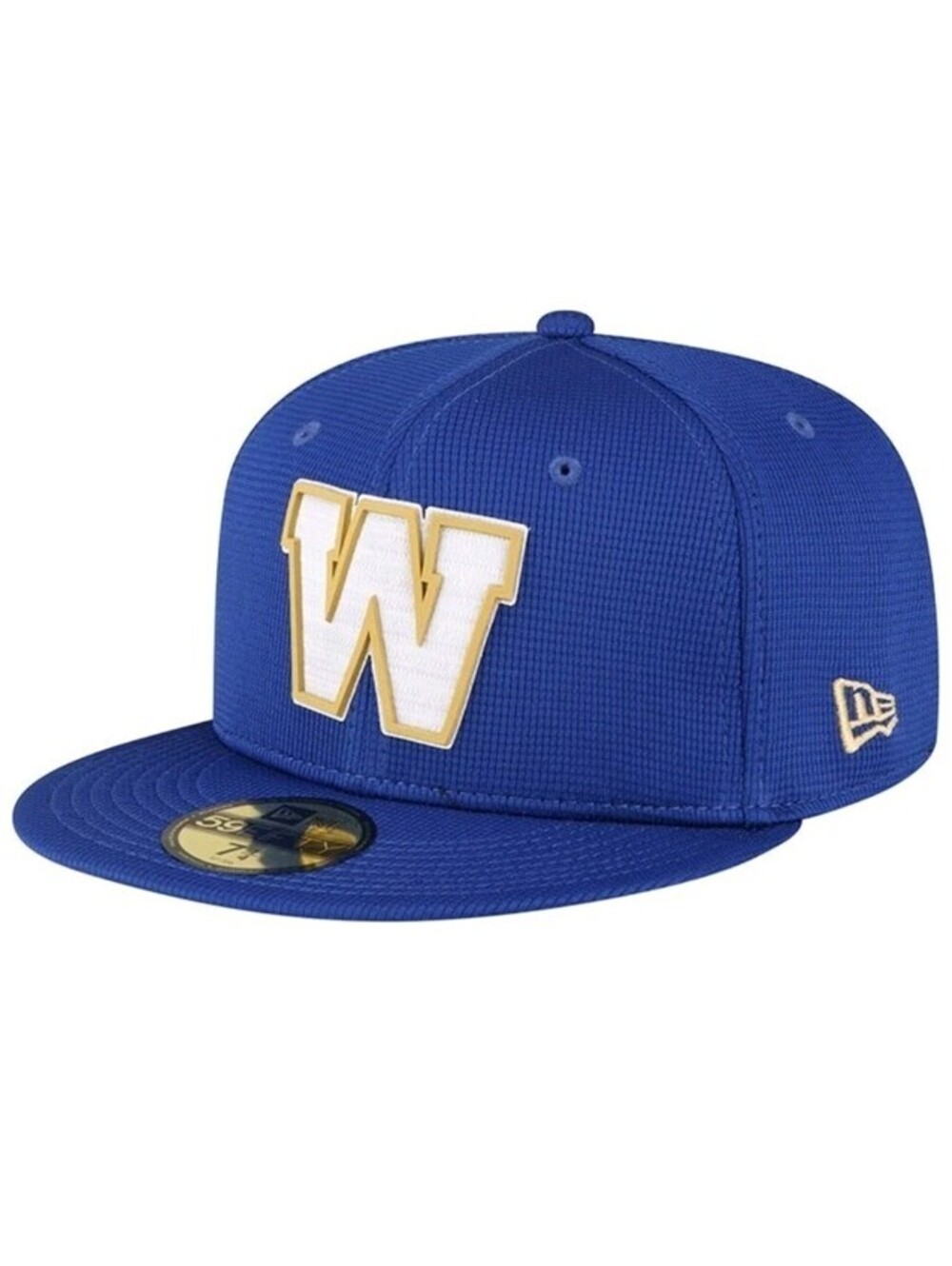 CFL Winnipeg Blue Bombers New Era Sideline 59FIFTY Fitted Hat Blue Size 7 1/4